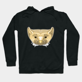 brown pine marten carton Hoodie